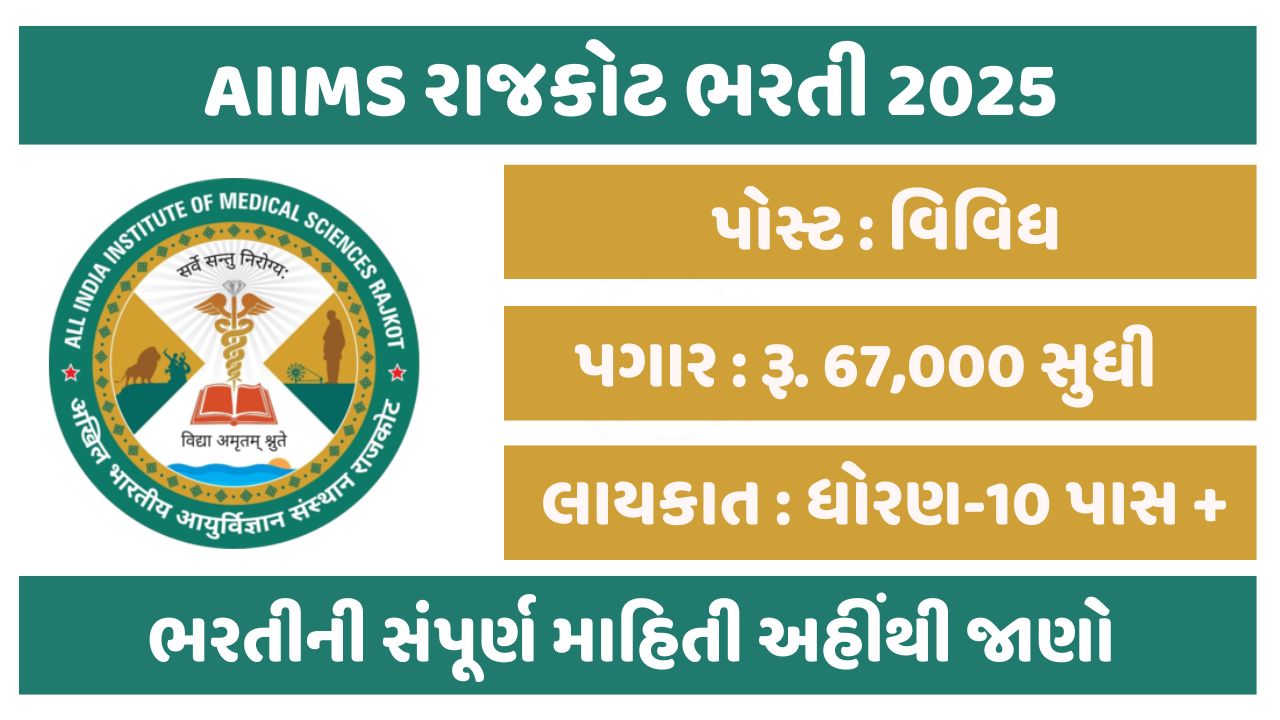 AIIMS Rajkot Recruitment 2025