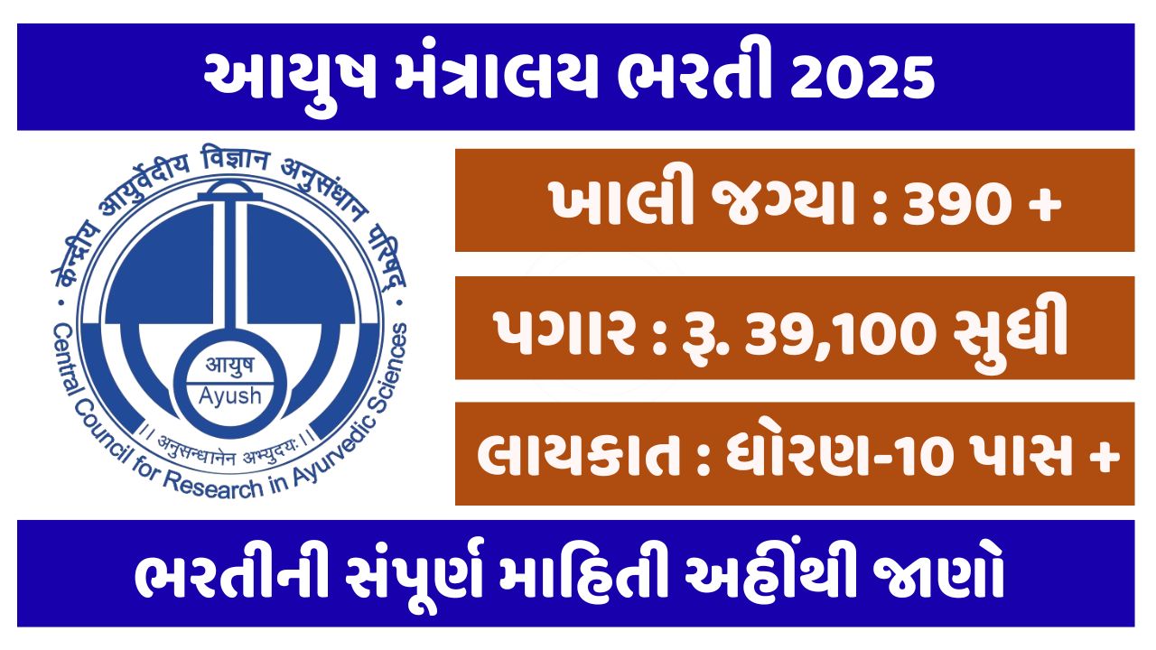 Ayush Mantralaya Recruitment 2025